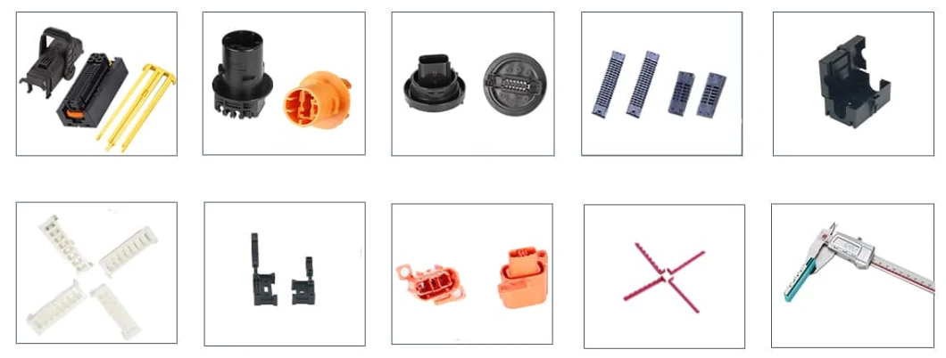 DIN Connectors Rapid Mold Wire to Wire Connector Compact Waterproof Automotive Connectors Plastic Injection Mold/Mould/Molding/Moulding/Molds/Moulds