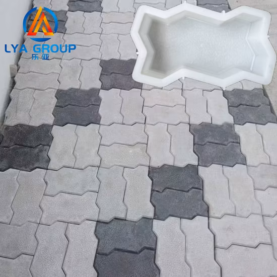 Paver Plastic Pavement Rubber Block Make Precast Concrete Paving Slab Mould Pave Stone Mold for Tile Production