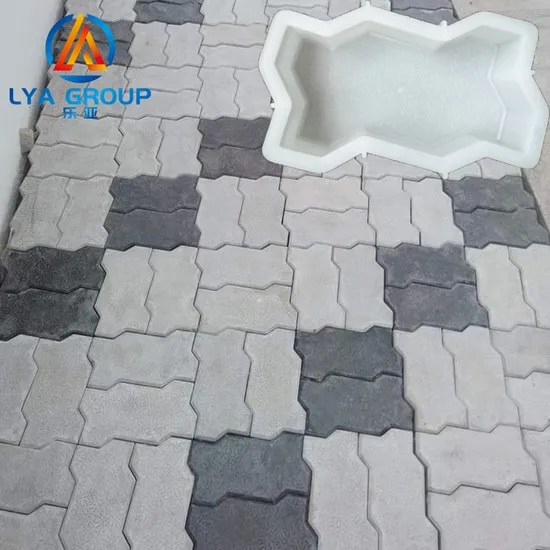 Paver Plastic Pavement Rubber Block Make Precast Concrete Paving Slab Mould Pave Stone Mold for Tile Production